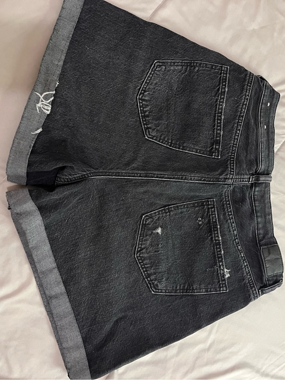 American Eagle Outfitters Black Denim Jean Shorts